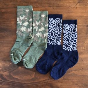 Handup Footdown Wool Cycling Socks